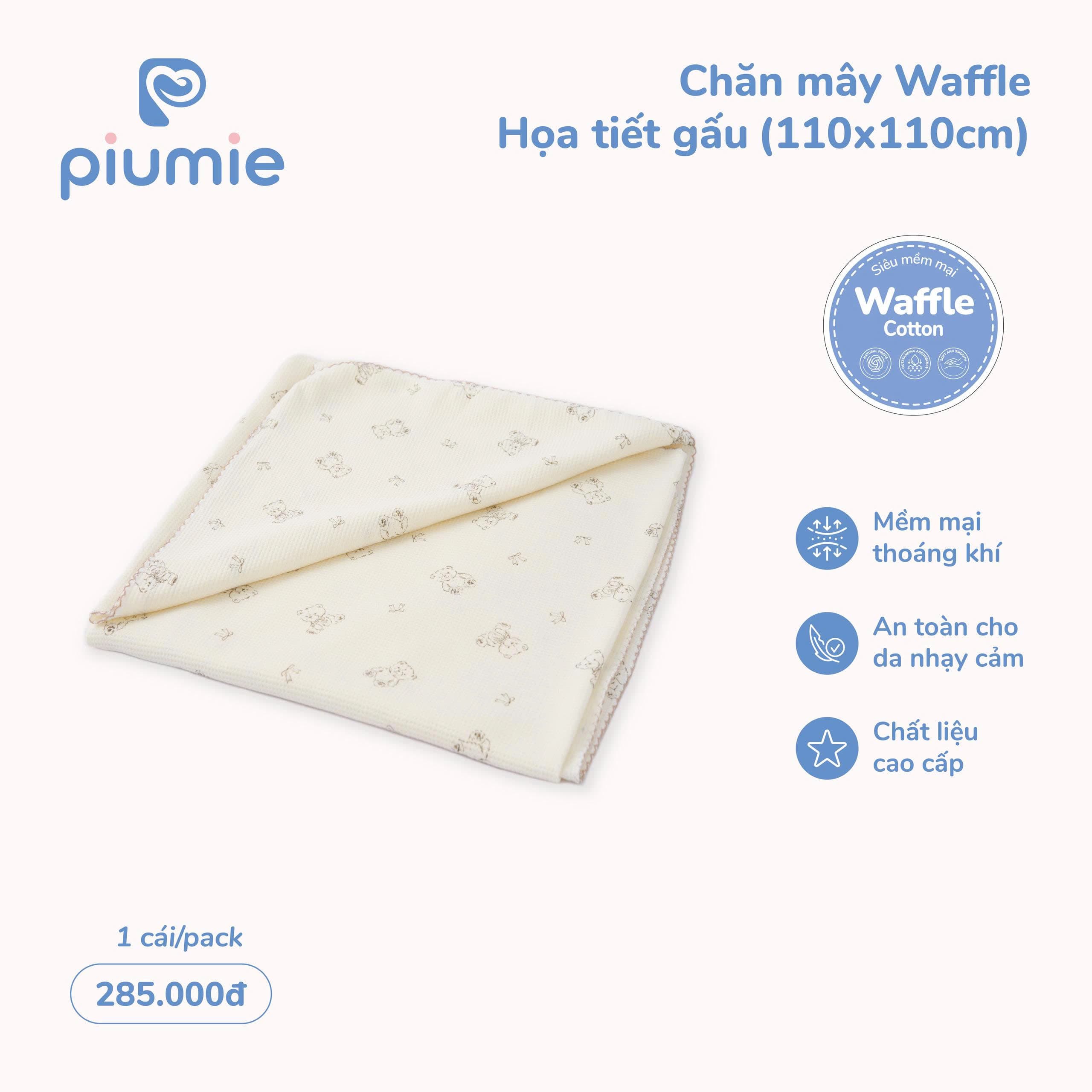 Chăn mây Waffle Cotton 5