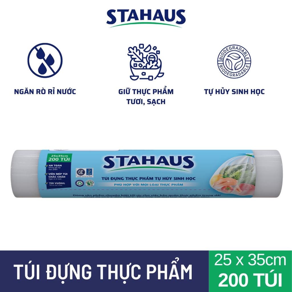 Túi đựng thực phẩm THSH STAHAUS 200 túi/cuộn 4