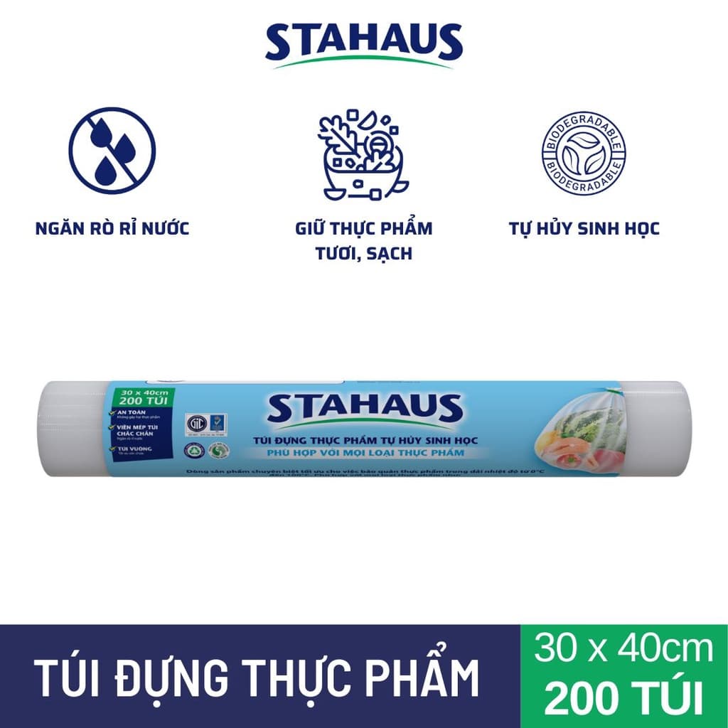 Túi đựng thực phẩm THSH STAHAUS 200 túi/cuộn 5