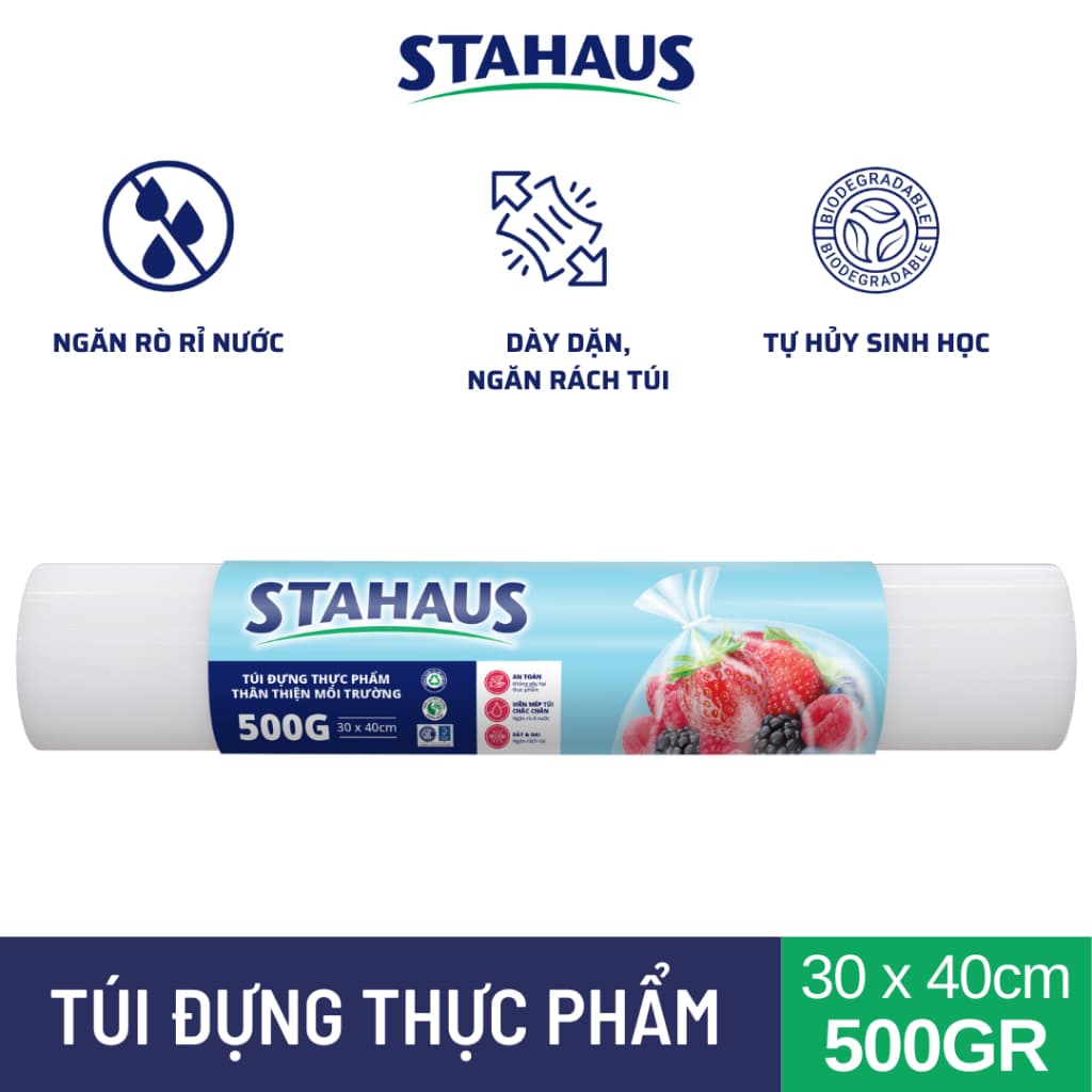 [SIÊU DÀY] Túi đựng thực phẩm TTMT STAHAUS cuộn 500gr loại dày 4