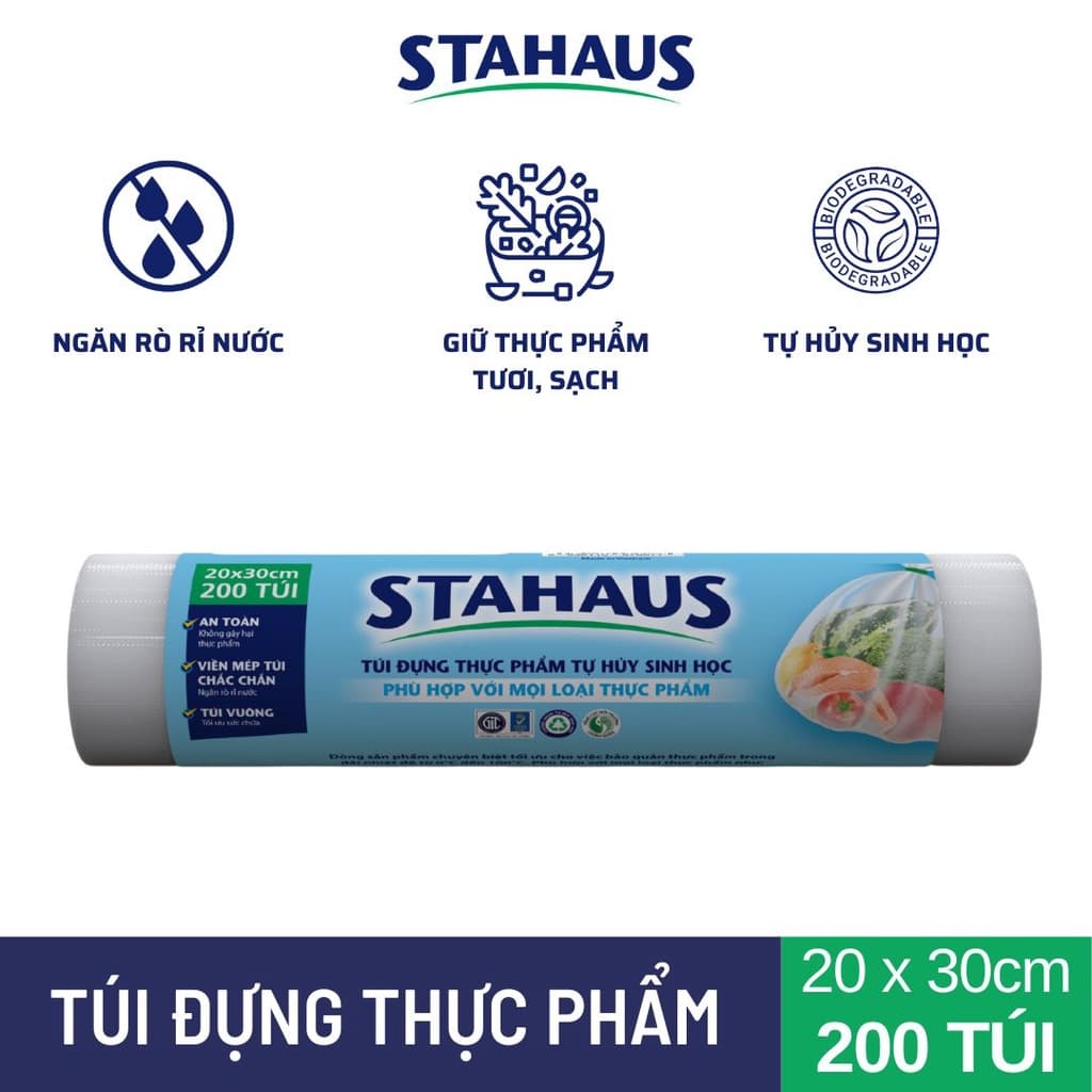 Túi đựng thực phẩm THSH STAHAUS 200 túi/cuộn 3