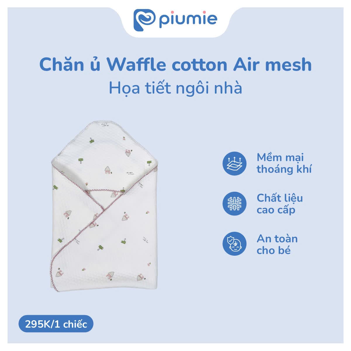 Chăn ủ waffle cotton Air Mesh 5