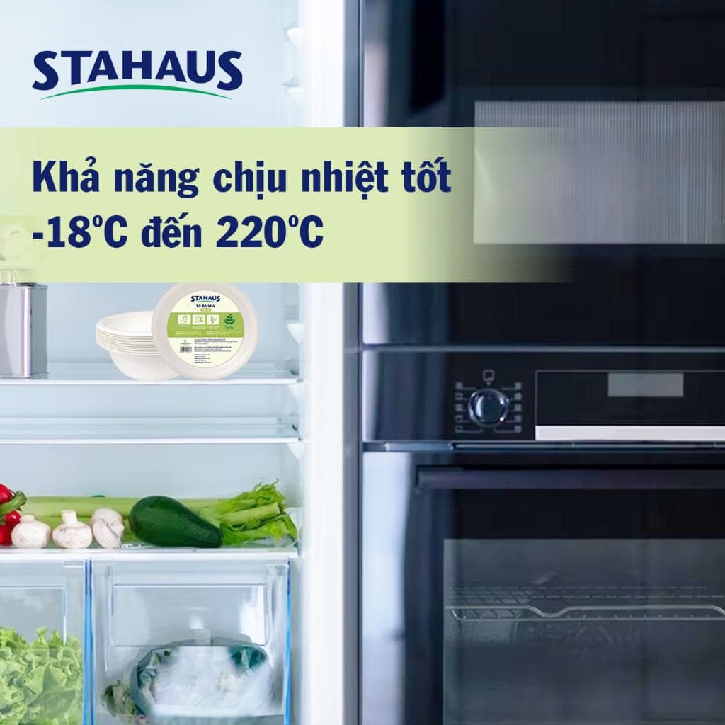 Đĩa bã mía tròn Stahaus 225mm (10 cái/gói) sạch sẽ, tiện lợi khi sử dụng 7