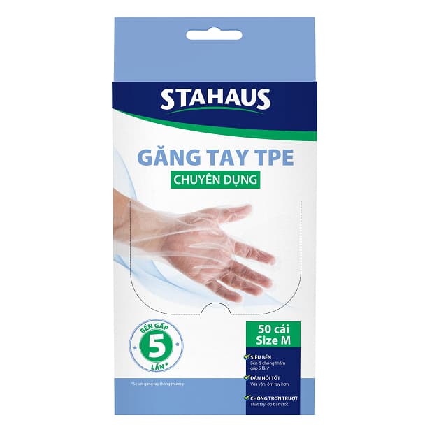 Combo Nhà sạch Bếp gọn STAHAUS - Găng tay TPE, Túi lọc bồn rửa, Túi rác - Tiện lợi, phù hợp cho gia đình 4