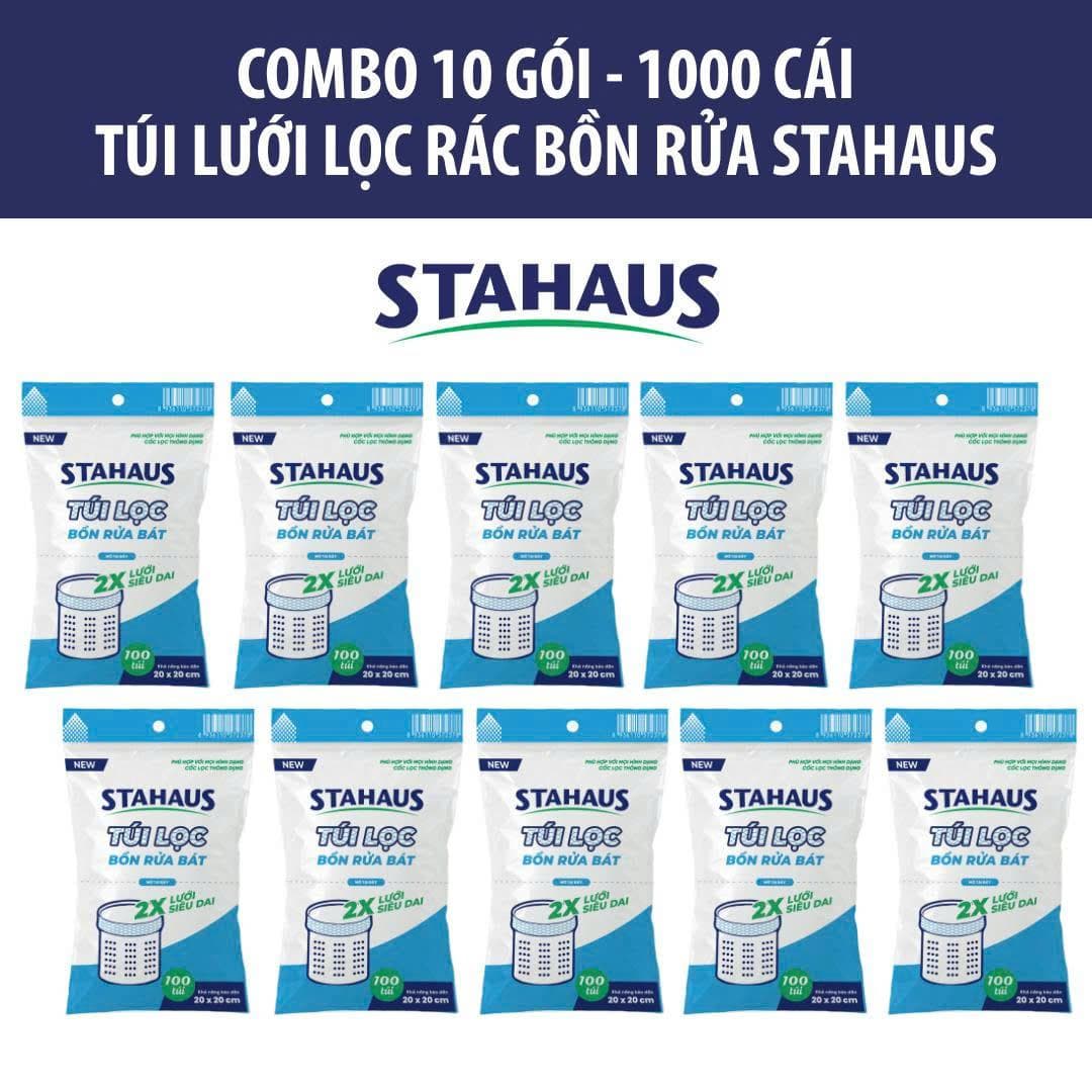 Gói 100c Túi Lưới Lọc Rác Bồn Rửa Bát STAHAUS SIÊU DAI - SIÊU TIẾT KIỆM, Tiện Lợi Sạch Sẽ