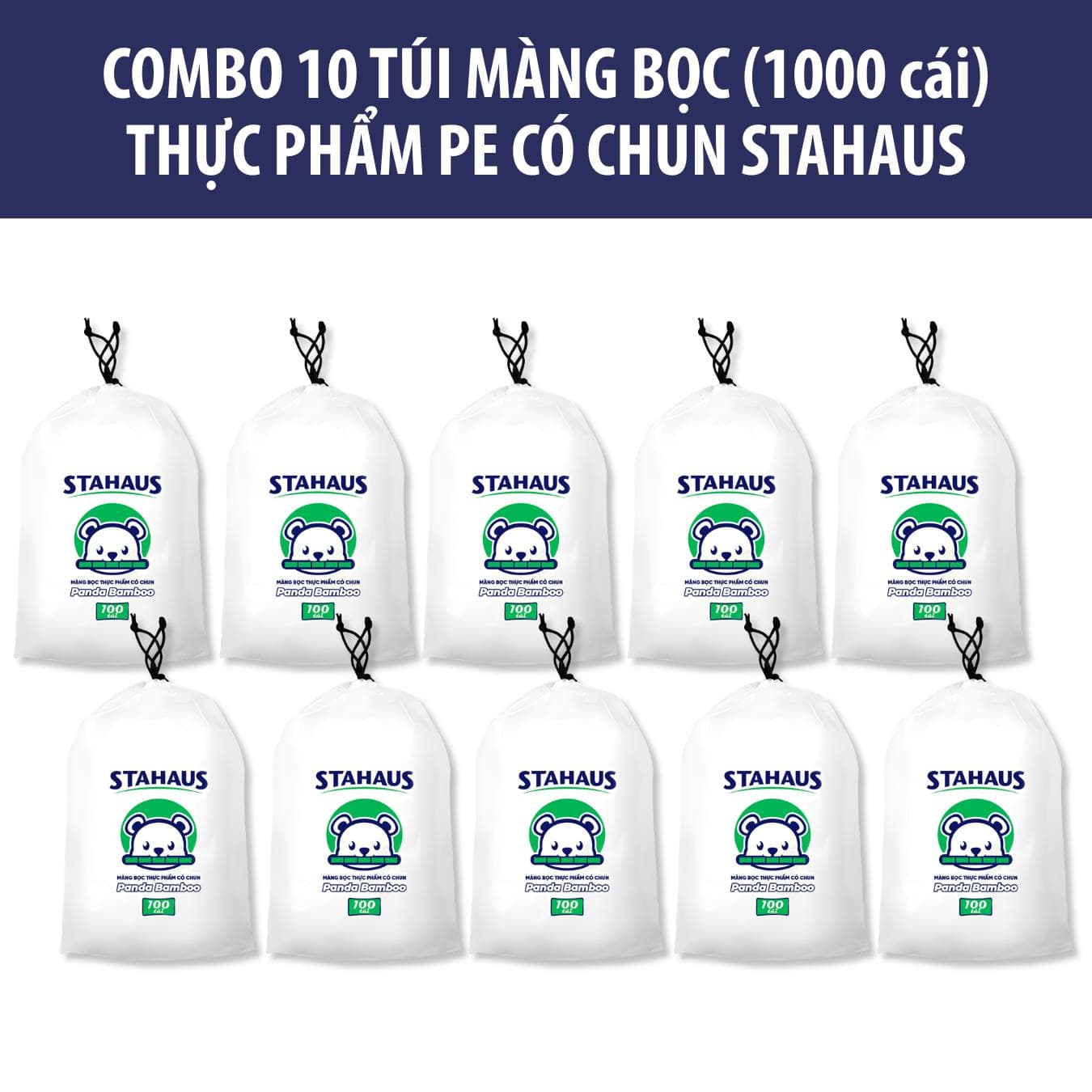 Màng bọc thực phẩm có chun PE Stahaus tiện lợi và dễ dàng sử dụng 3