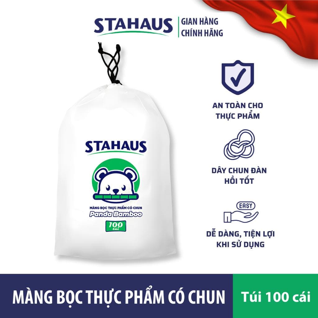 Màng bọc thực phẩm có chun PE Stahaus tiện lợi và dễ dàng sử dụng