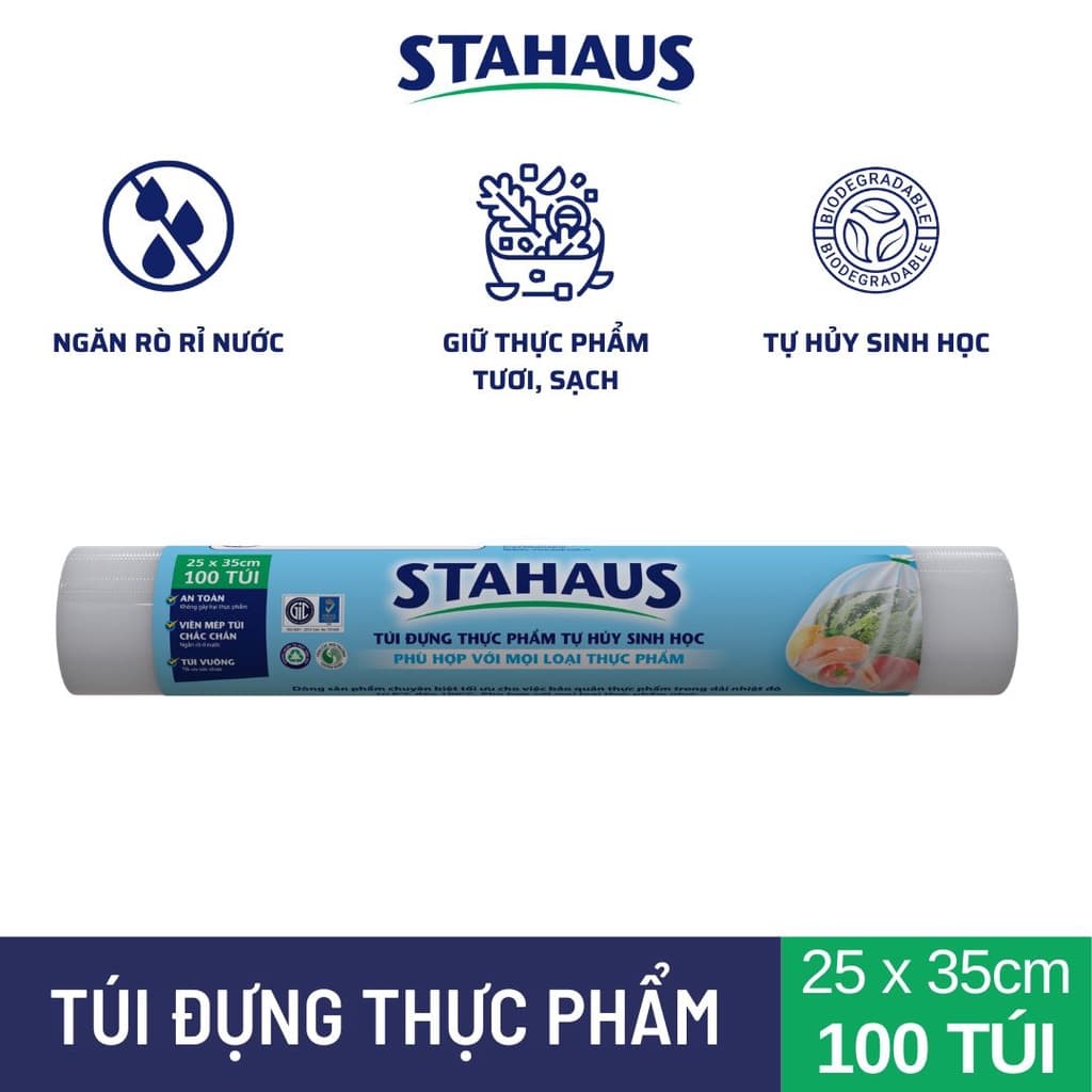 Túi đựng thực phẩm THSH STAHAUS 100 túi/cuộn 3