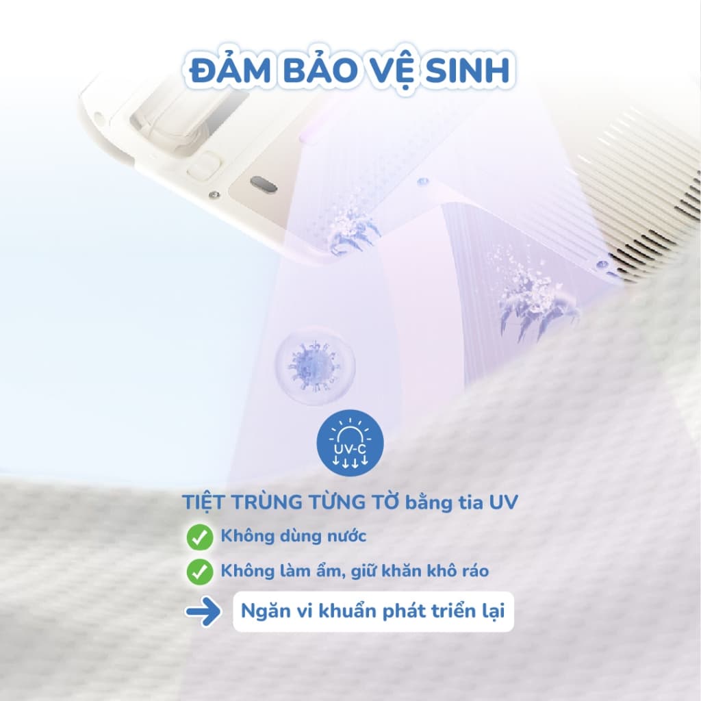 Combo Khăn vải khô đa năng 900g và 600g Tặng túi 300g Piumie - Vải không dệt, không kích ứng, mềm mại an toàn cho bé 5